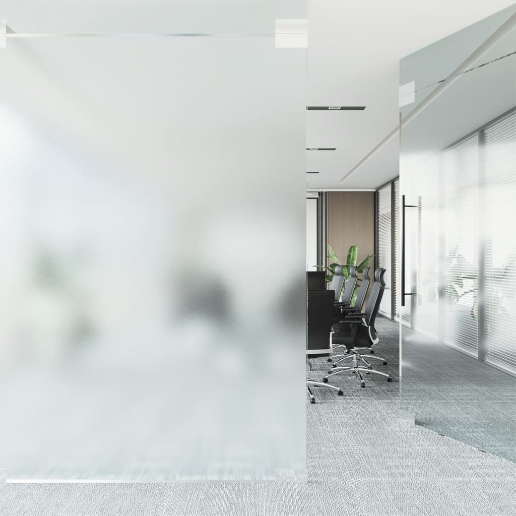 Window Film Static Frosted Transparent Grey 90x1000 cm PVC