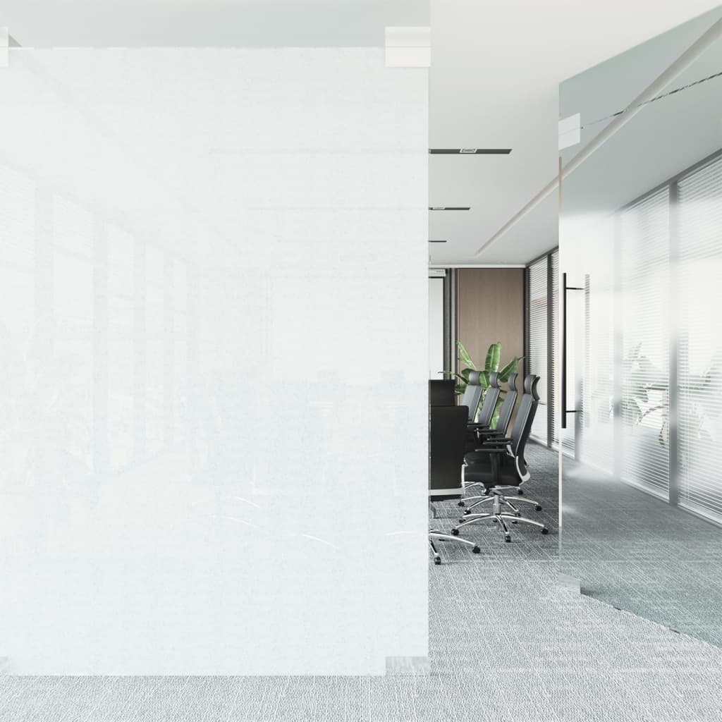 Window Film Static Frosted Transparent White 90x1000 cm PVC