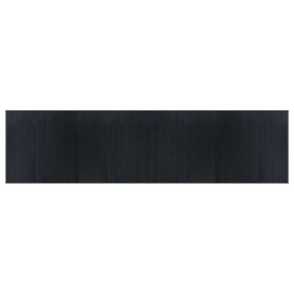 Rug Rectangular Grey100x400 cm Bamboo
