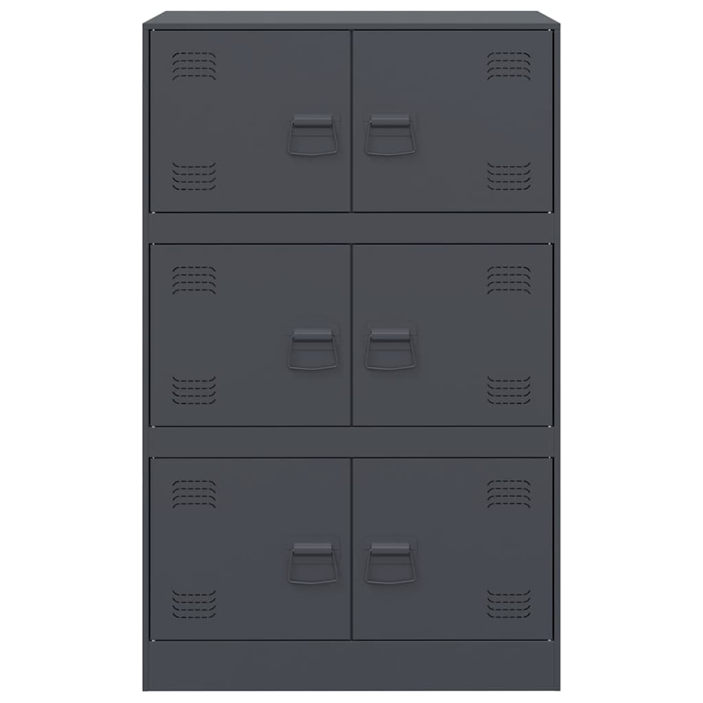 Sideboard Anthracite 67x39x107 cm Steel