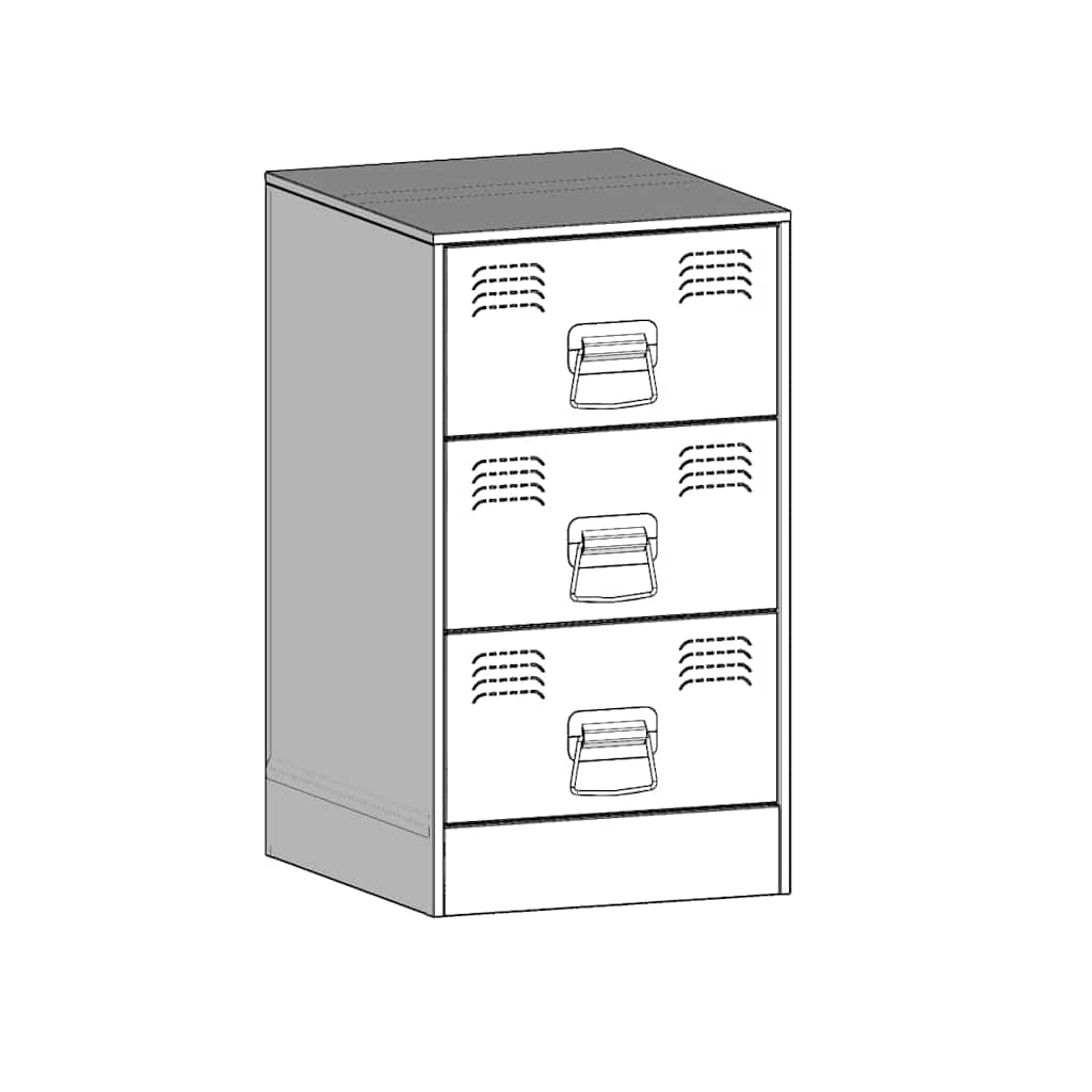 Bedside Cabinets 2 pcs Pink 34.5x39x62 cm Steel