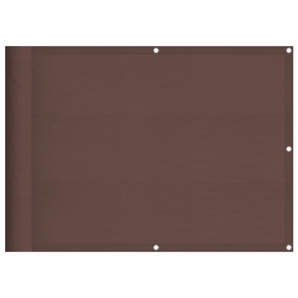Balcony Screen Brown 75x800 cm 100% Polyester Oxford