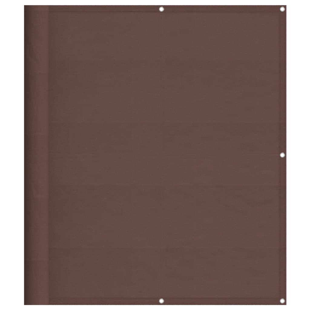 Balcony Screen Brown 120x700 cm 100% Polyester Oxford