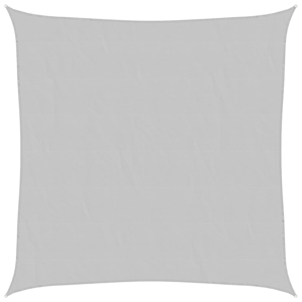Sun Shade Sail Light Grey 2x2 m 100% Polyester Oxford