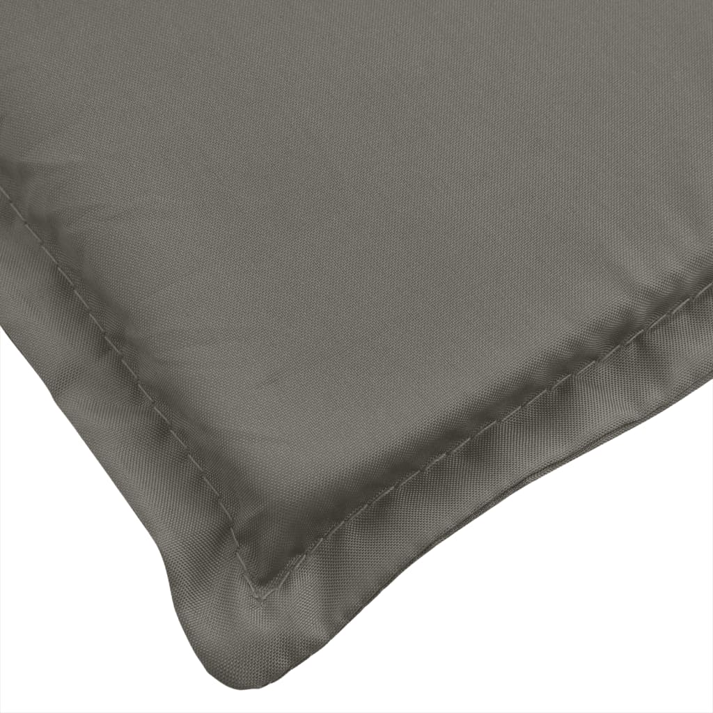 Lowback Chair Cushions 4 pcs Melange Dark Grey 100x50x4 cm Fabric