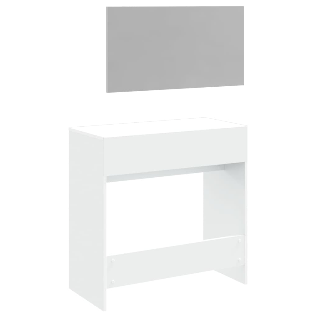 Dressing Table with Mirror White 80x39x80 cm