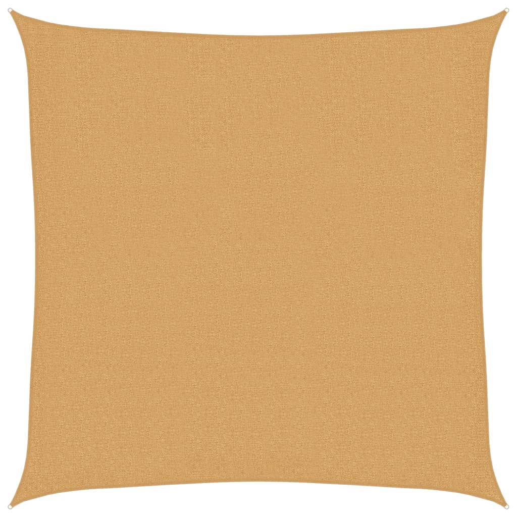 Sunshade Sail 160 g/m² Square Sand 3x3 m HDPE