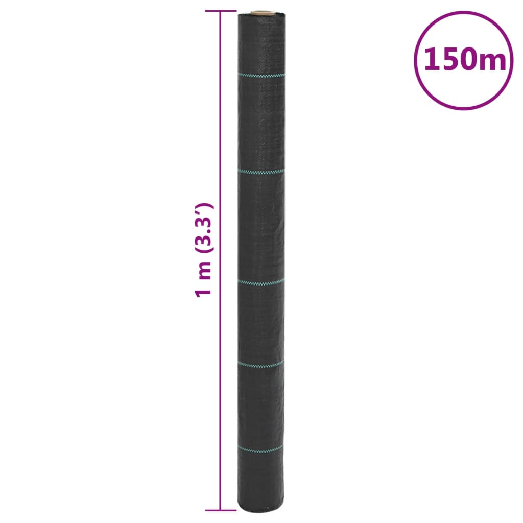 Weed Membrane Black 1x150 m PP