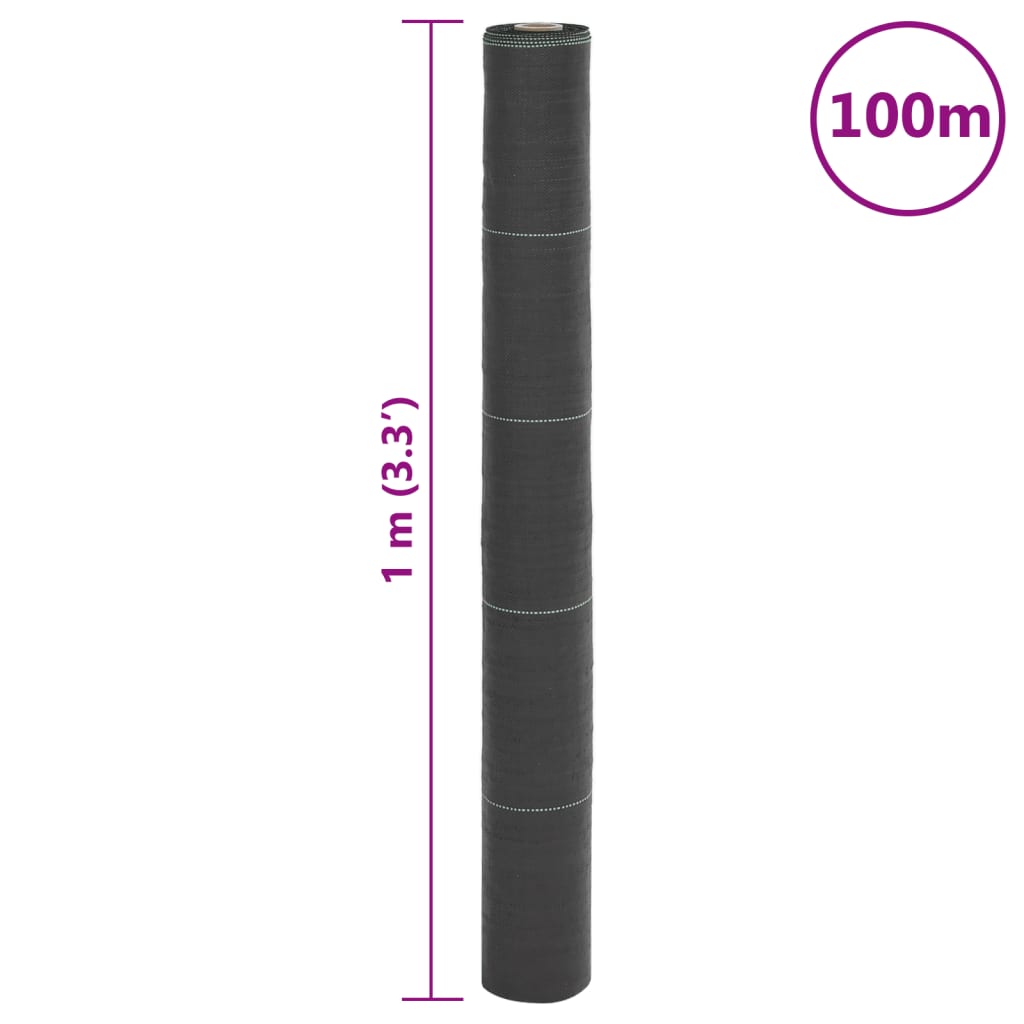 Weed Membrane Black 1x100 m PP