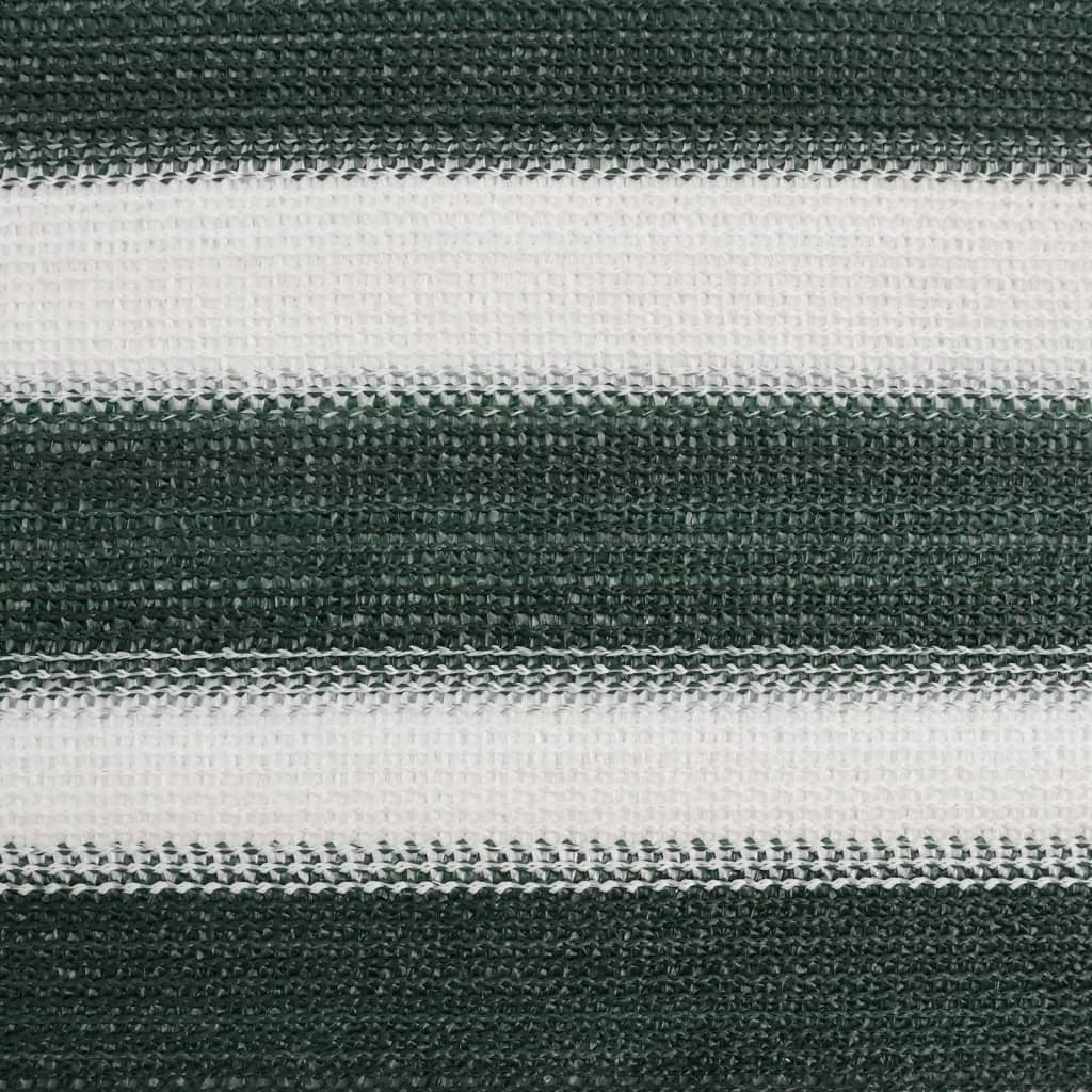 Privacy Net Green and White 2x10 m HDPE 195 g/m²