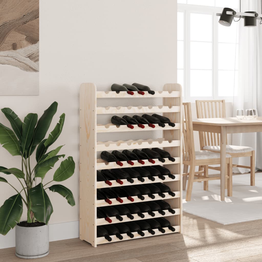 Wine Rack 72.5x25x111.5 cm Solid Wood Pine