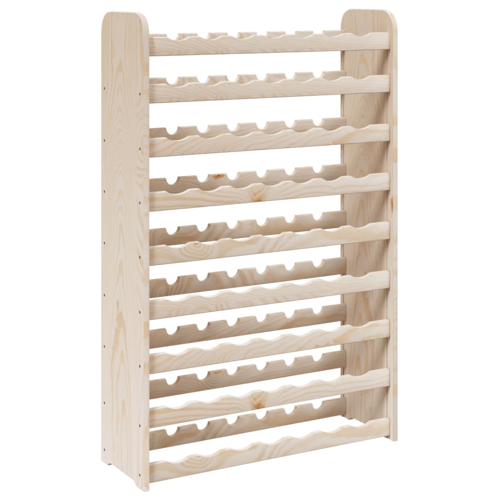 Wine Rack 72.5x25x111.5 cm Solid Wood Pine