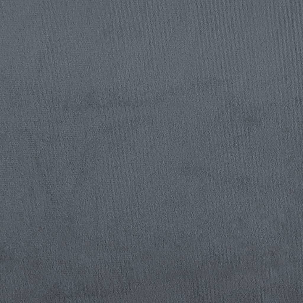 Footstool Dark Grey 77x55x31 cm Velvet