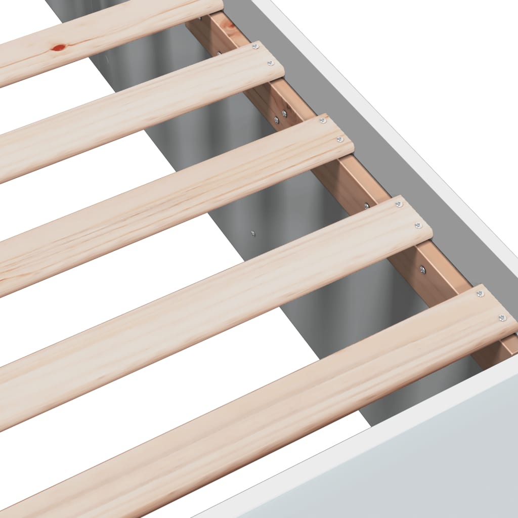 Bed Frame without Mattress White 135x190 cm Double