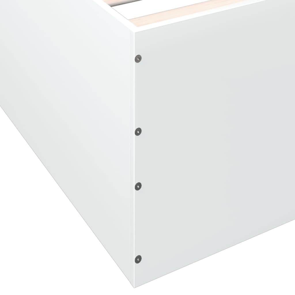 Bed Frame without Mattress White 135x190 cm Double