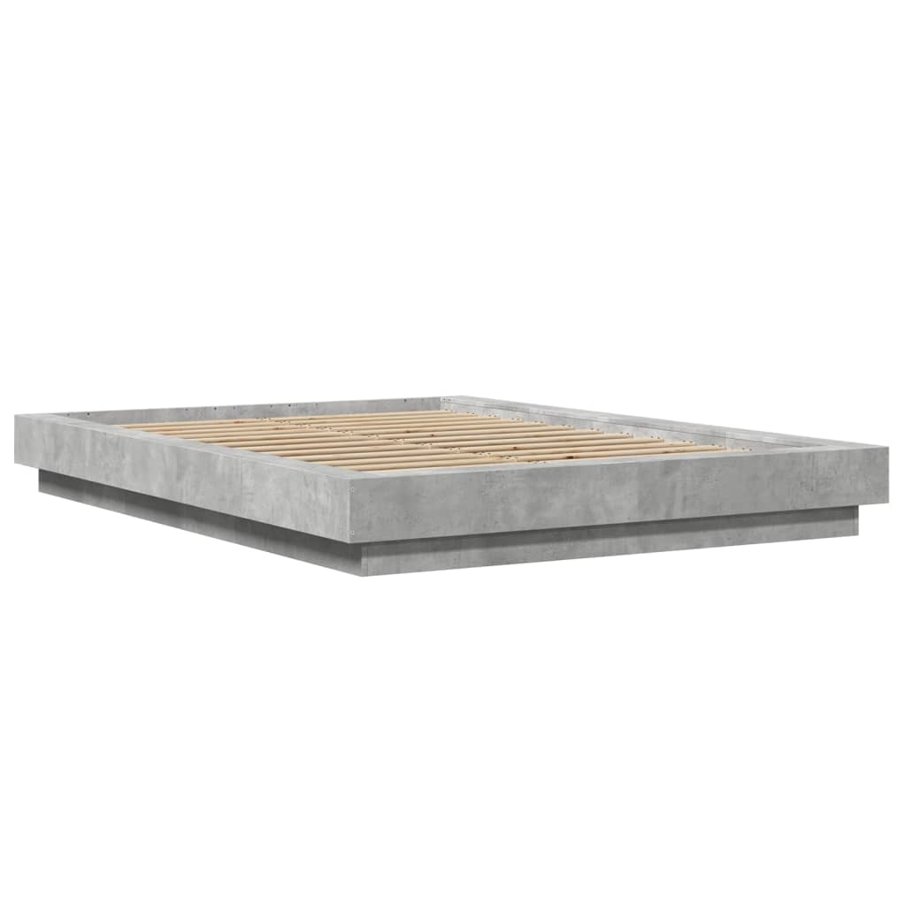Bed Frame without Mattress Concrete Grey 120x200 cm