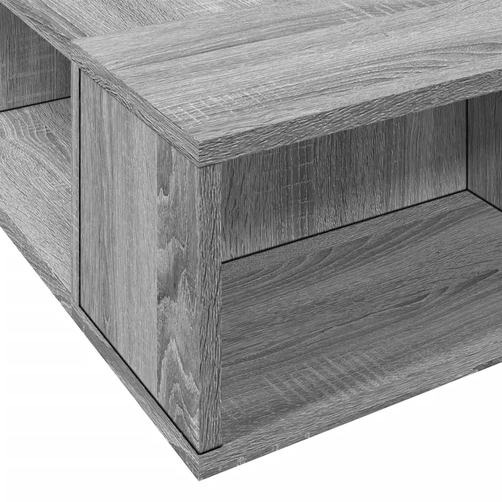 Bed Frame without Mattress Grey Sonoma 100x200 cm