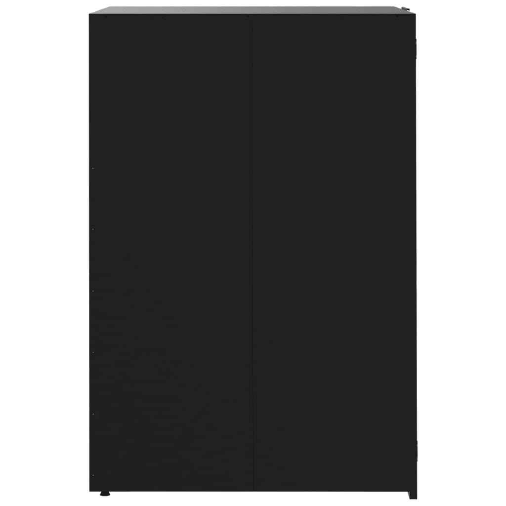 Wheelie Bin Storage for Single Bin Black 69x79x117 cm Steel