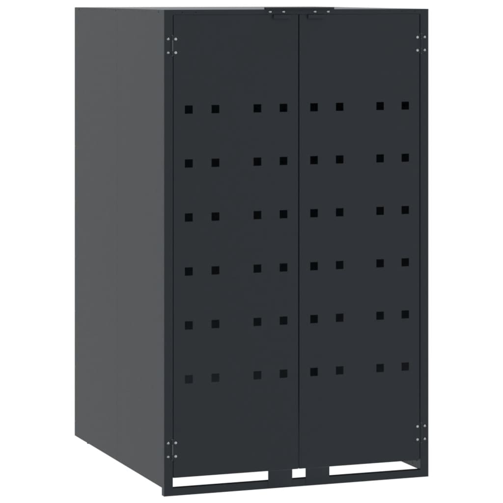 Wheelie Bin Storage for Single Bin Anthracite 69x79x117 cm Steel