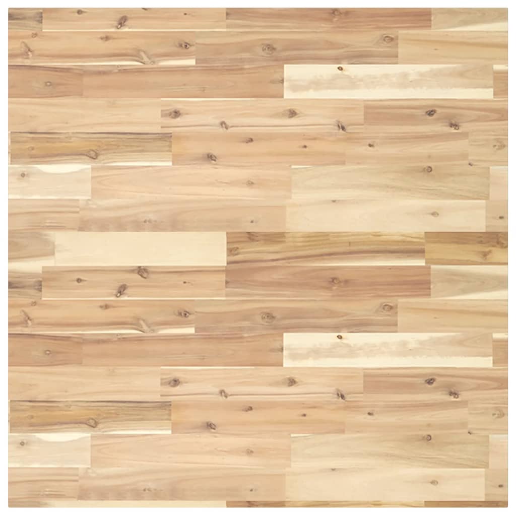 Table Top Square 80x80x2 cm Solid Wood Acacia