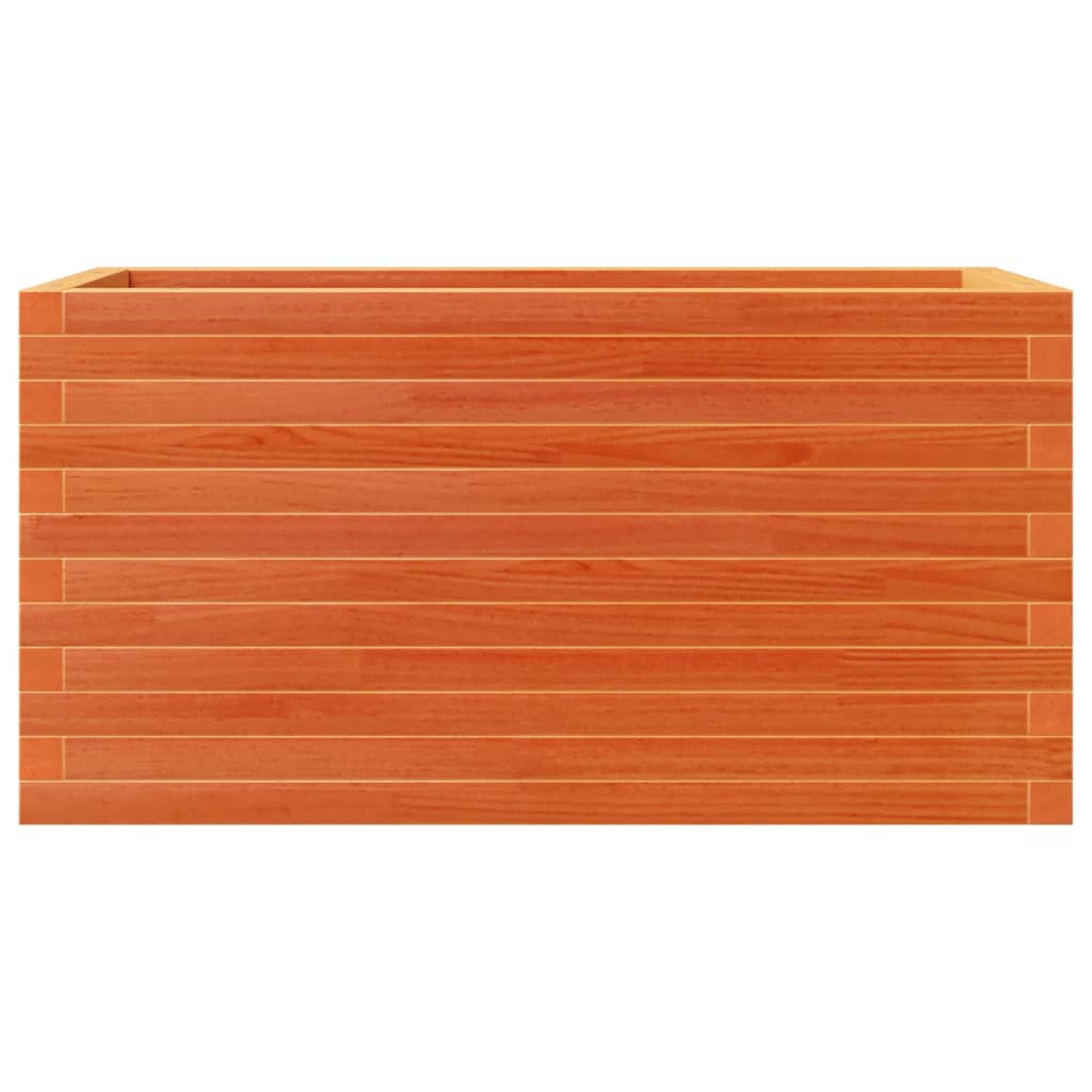 Garden Planter Wax Brown 90x40x46 cm Solid Wood Pine