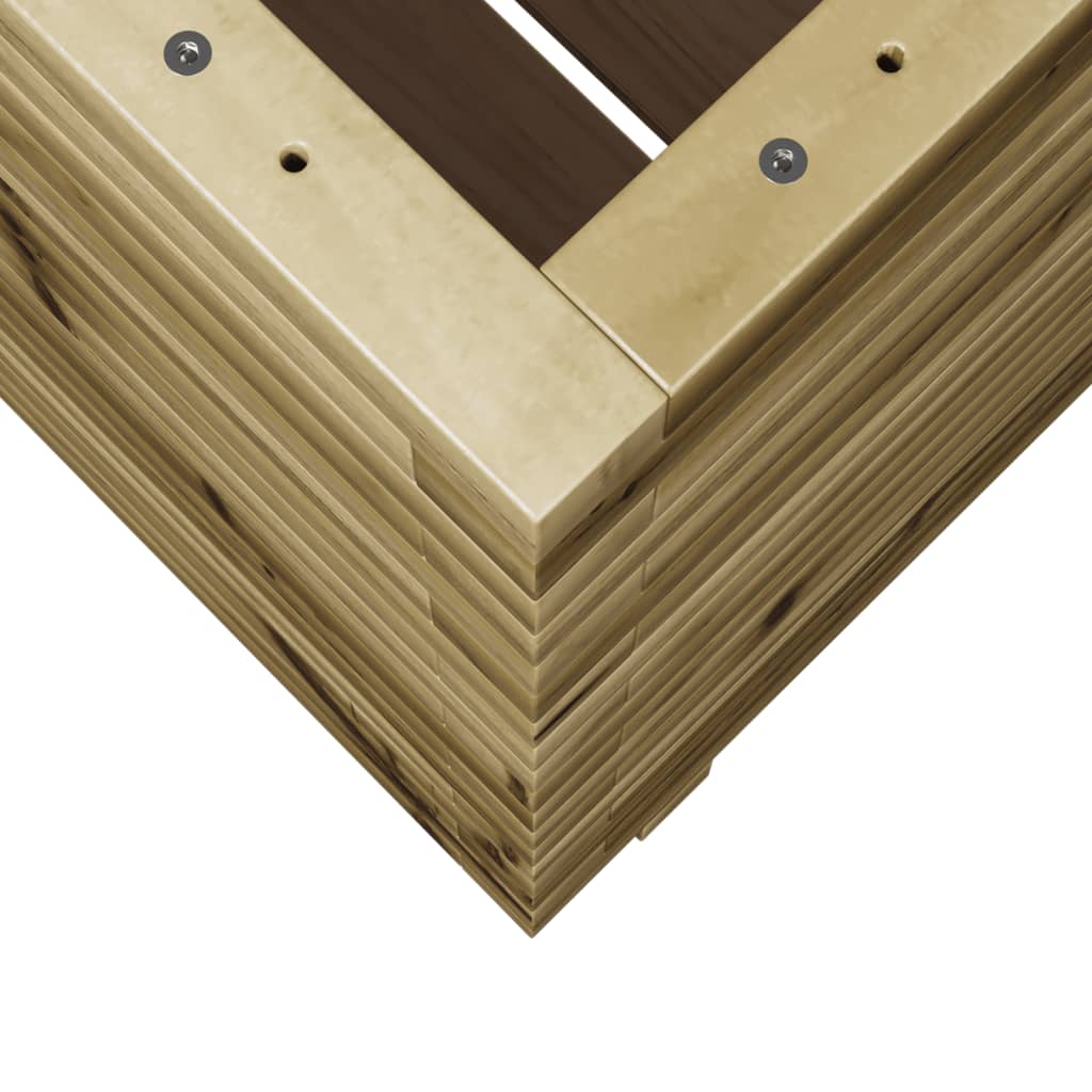 Garden Planter 60x60x72 cm Impregnated Wood Pine