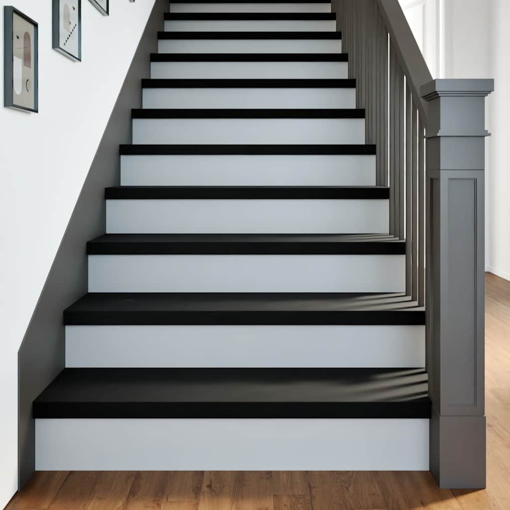 Stair Treads 8 pcs Dark Brown 100x25x2 cm Solid Wood Oak