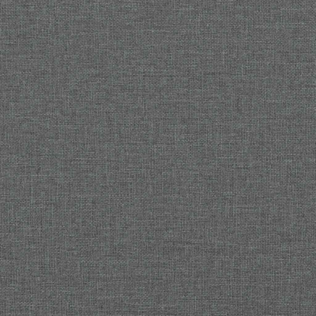 Bed Frame without Mattress Dark Grey Super King Fabric