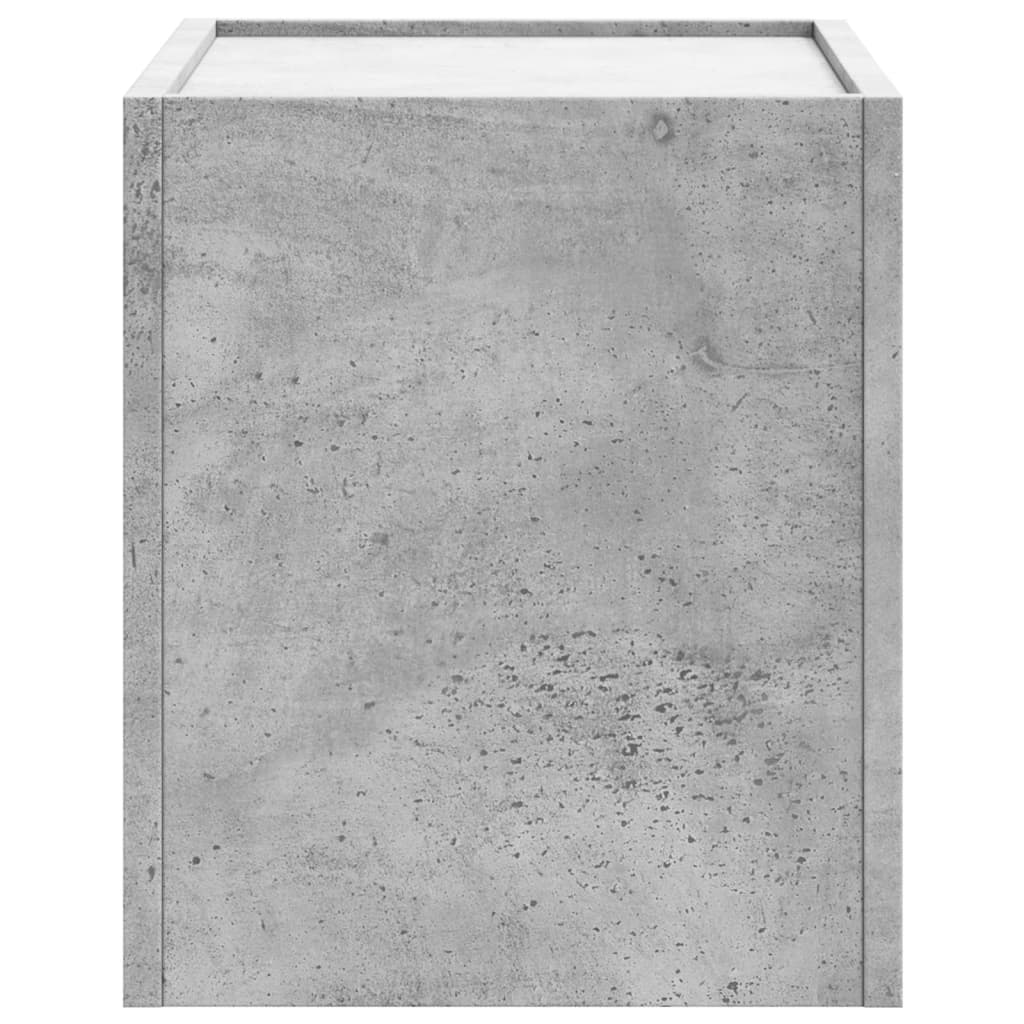 Wall-mounted Bedside Cabinet Concrete Grey 45x30x35 cm