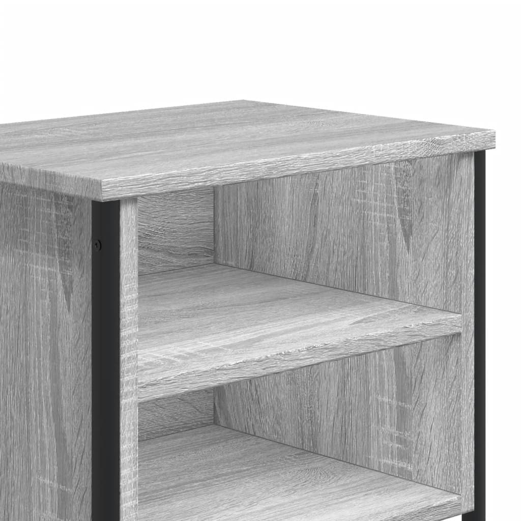 Bedside Cabinet Grey Sonoma 2 pcs 40x30x40 cm Engineered Wood