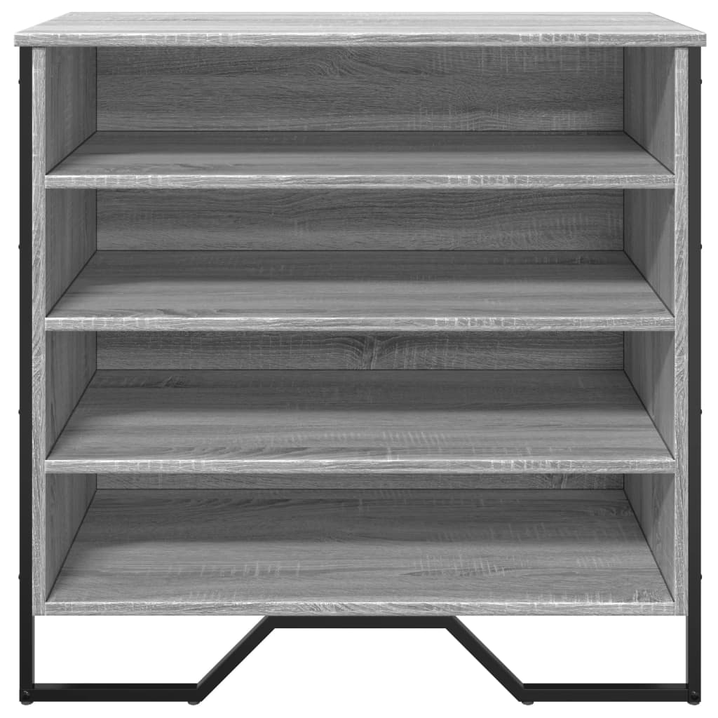 Shoe Cabinet Grey Sonoma 80x38x78 cm Engineered Wood