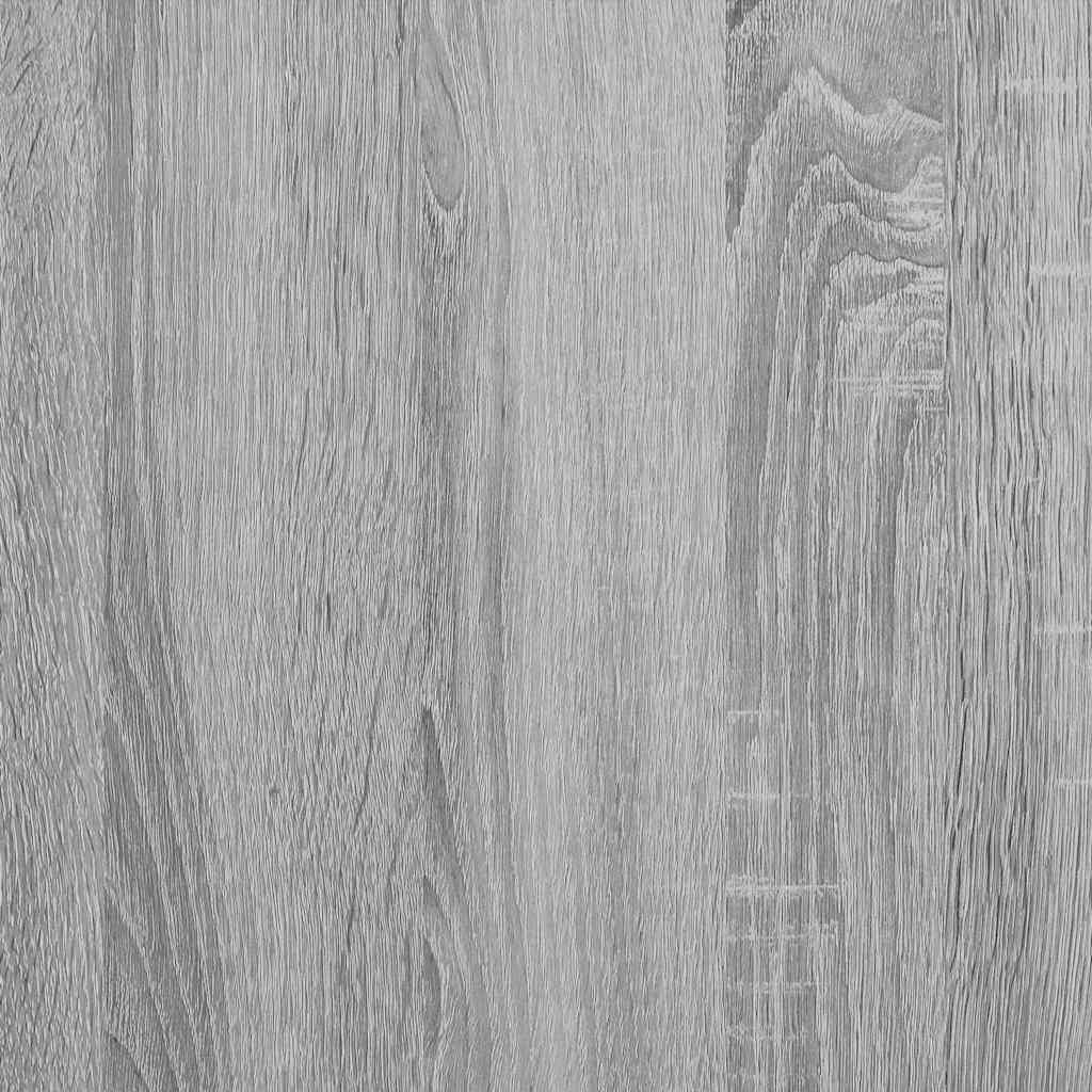 Bedside Cabinet Grey Sonoma 40x31x50 cm Engineered Wood and Metal
