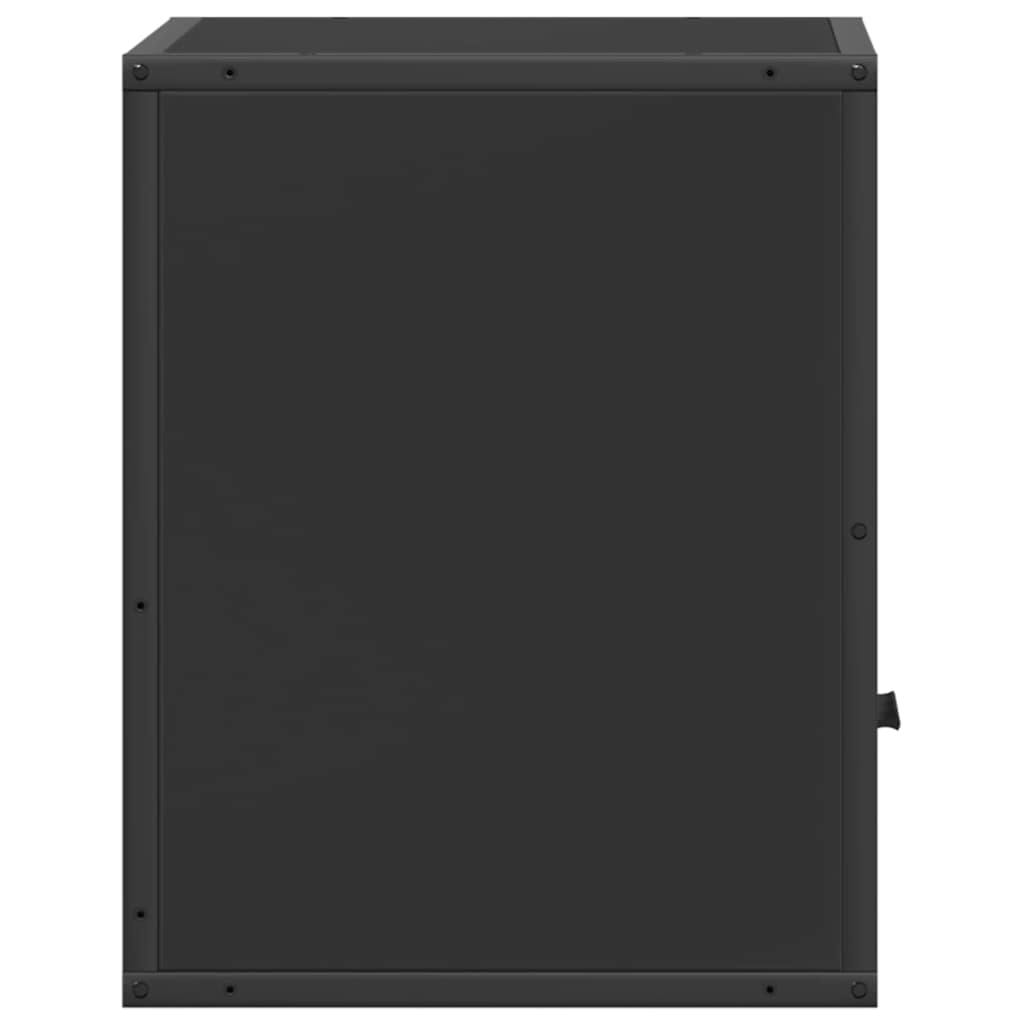 Wall-mounted Bedside Cabinet Black 40x31x39.5 cm