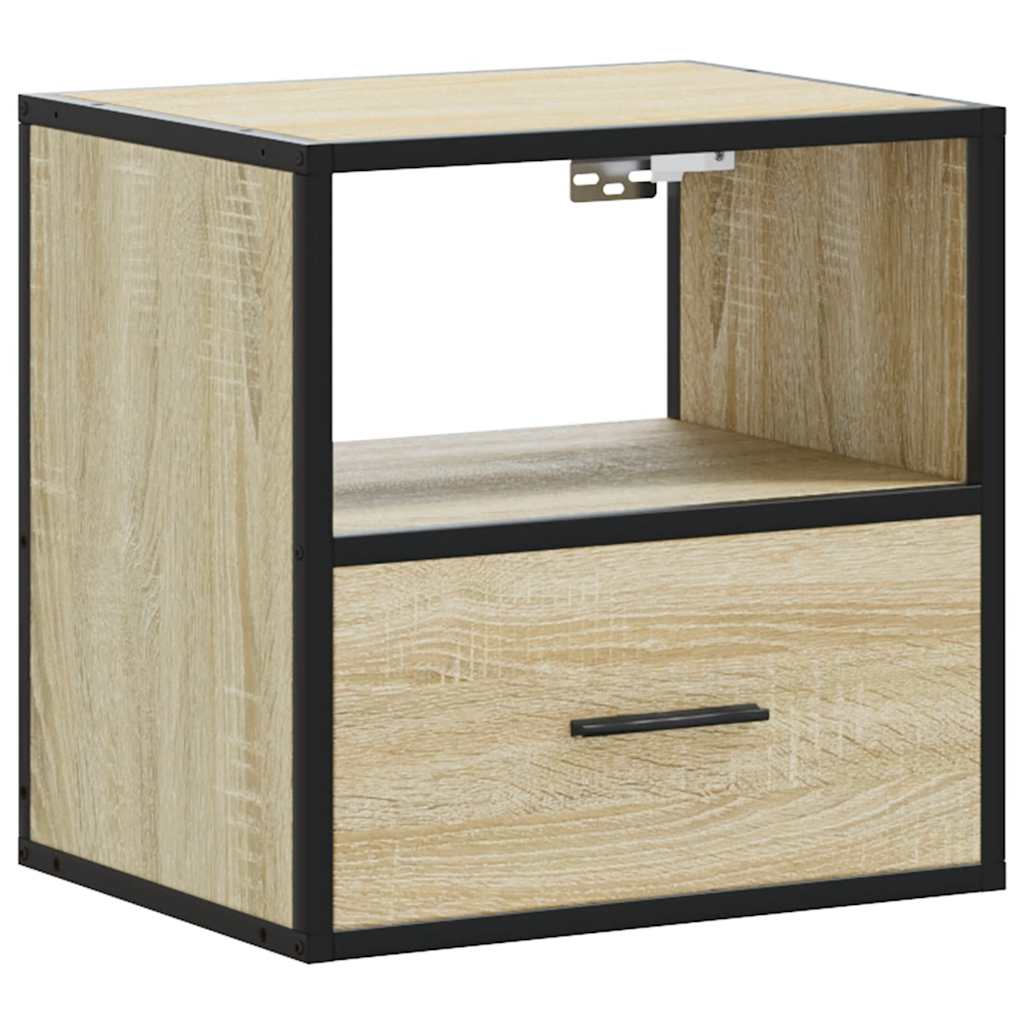 Wall-mounted Bedside Cabinet Sonoma Oak 40x31x39.5 cm