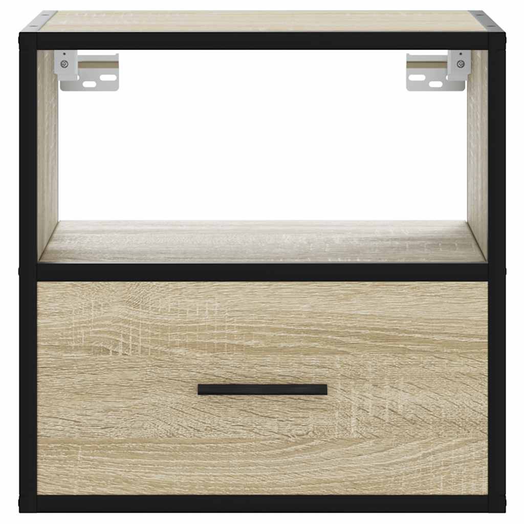 Wall-mounted Bedside Cabinet Sonoma Oak 40x31x39.5 cm