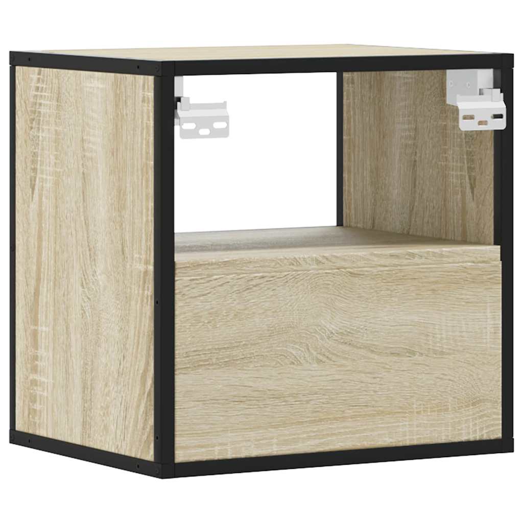 Wall-mounted Bedside Cabinet Sonoma Oak 40x31x39.5 cm