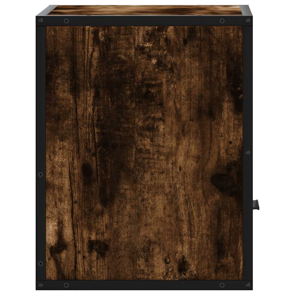 Wall-mounted Bedside Cabinets 2 pcs Smoked Oak 40x31x39.5 cm
