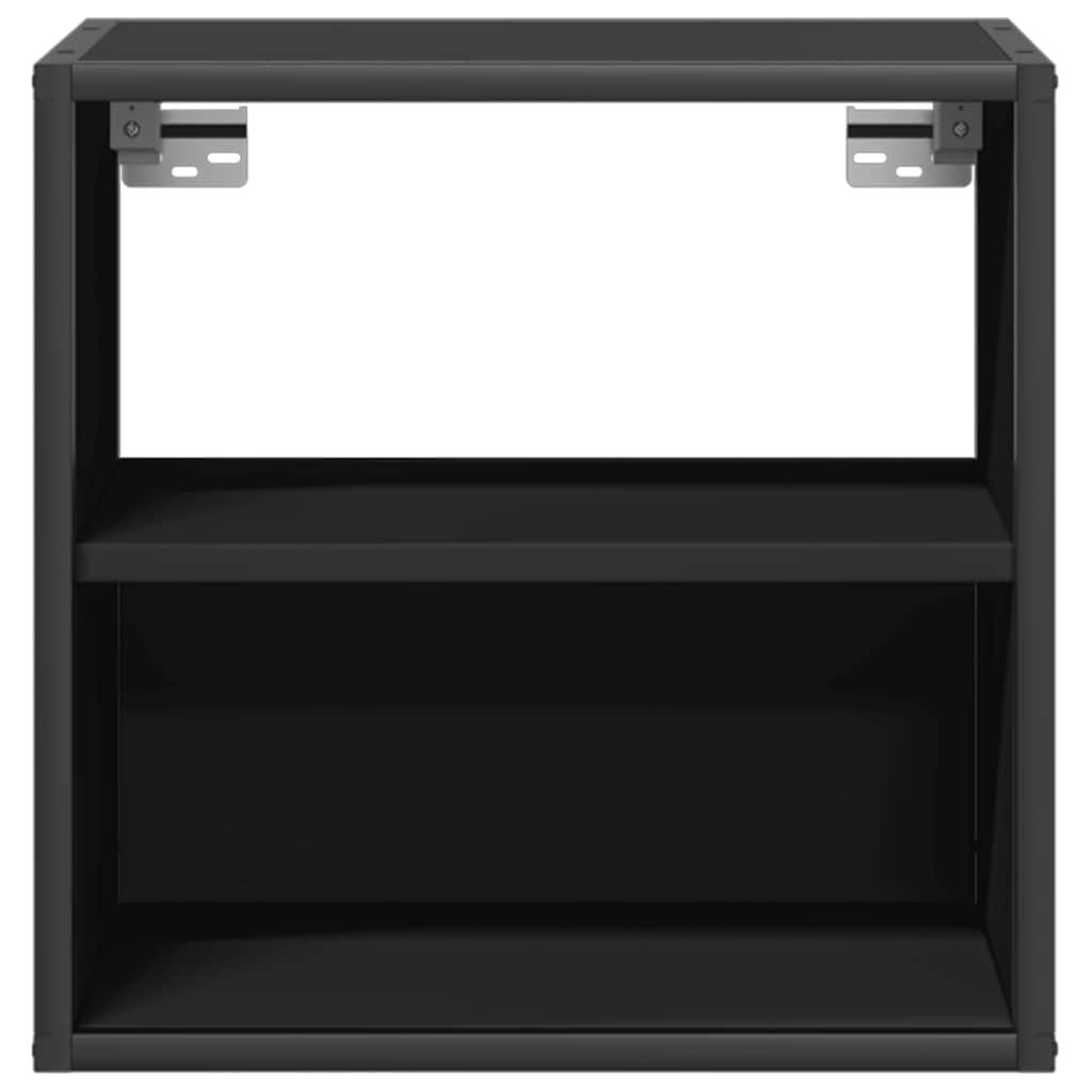 Wall-mounted Bedside Cabinet Black 40x31x39.5 cm