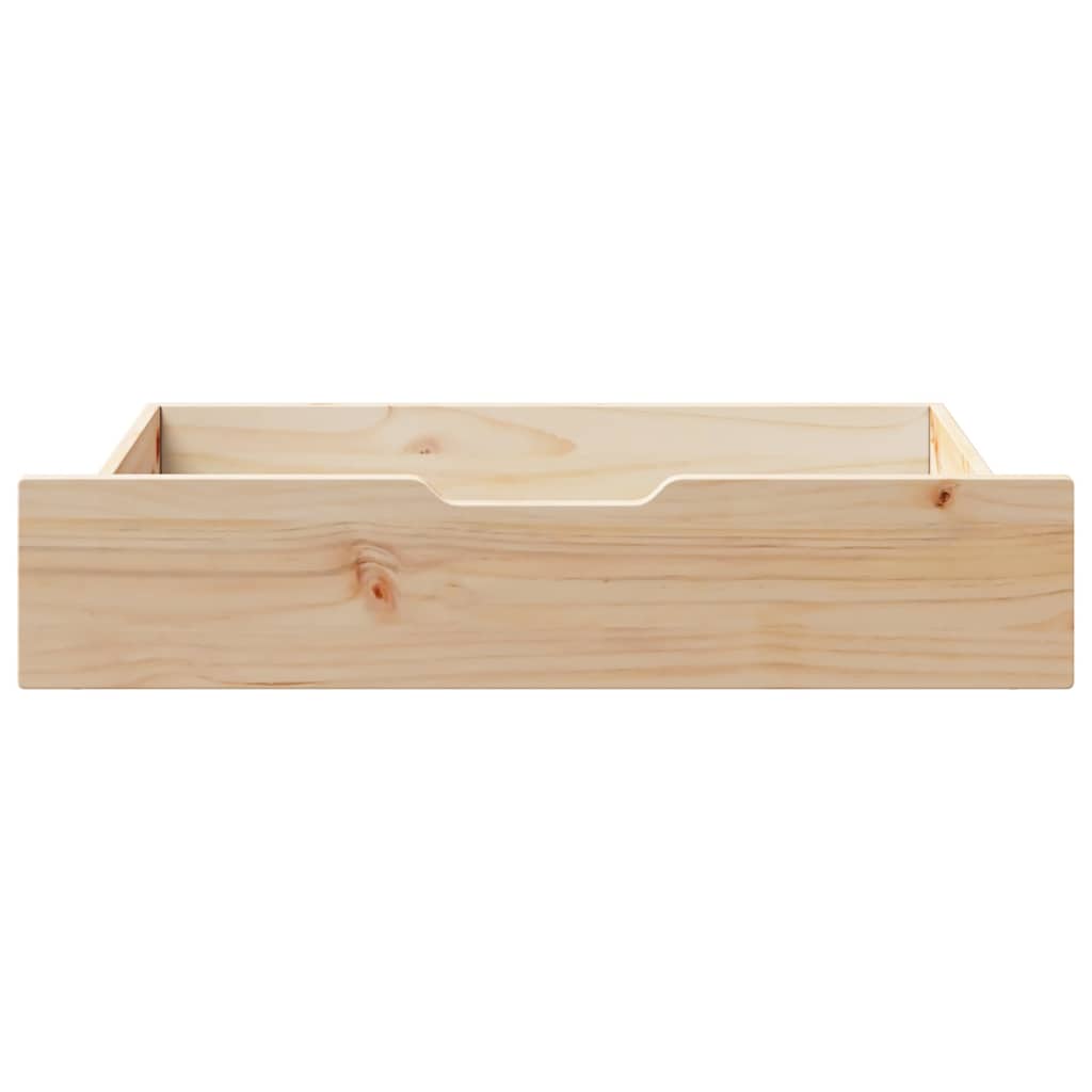 Under-Bed Drawers with Wheels 2 pcs 85x55x17 cm Solid Wood Pine