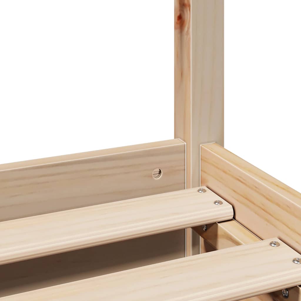 Bed Frame without Mattress 120x200 cm Solid Wood Pine