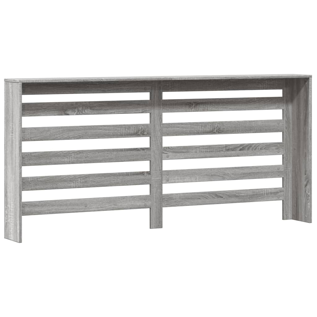 Radiator Cover Grey Sonoma 175x20x82 cm Engineered Wood
