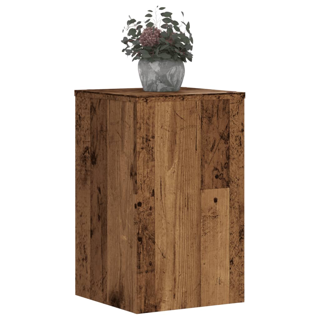 Plant Stands 2 pcs Old Wood 30x30x50 cm Engineered wood