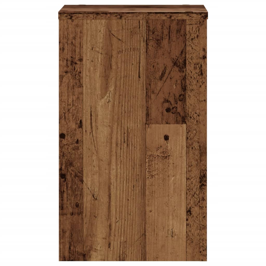 Plant Stands 2 pcs Old Wood 30x30x50 cm Engineered wood
