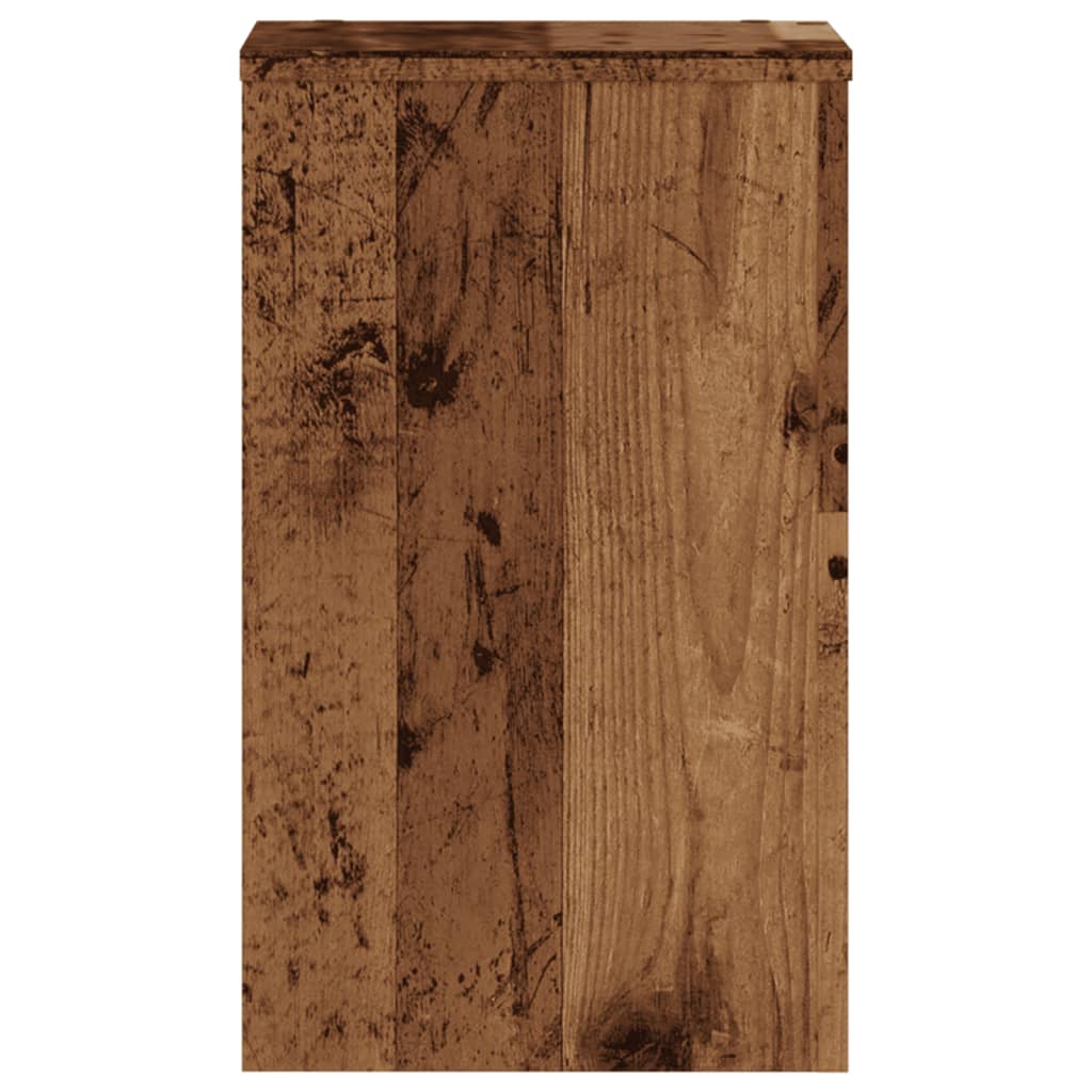 Plant Stands 2 pcs Old Wood 30x30x50 cm Engineered wood