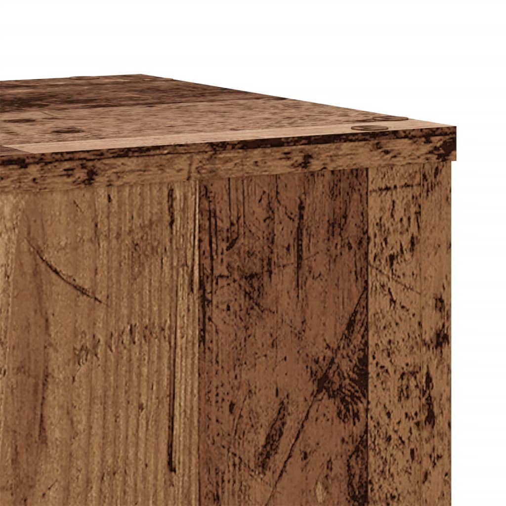 Plant Stands 2 pcs Old Wood 30x30x50 cm Engineered wood