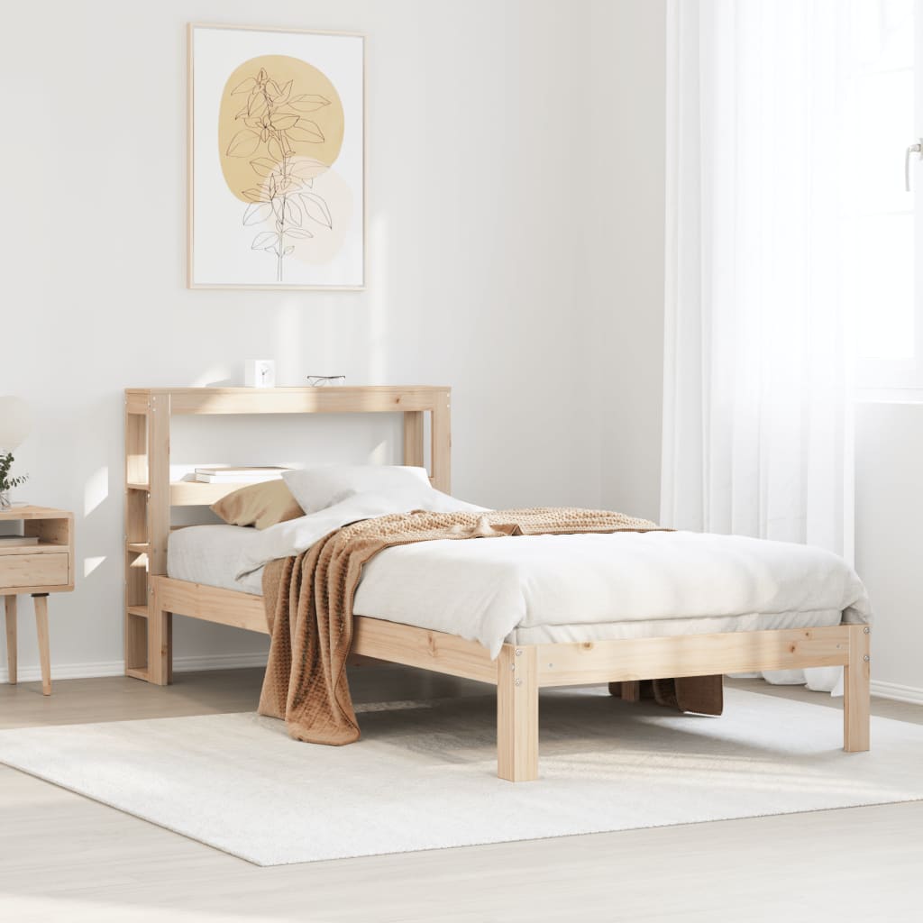 Bed Frame with Headboard without Mattress 90x200 cm