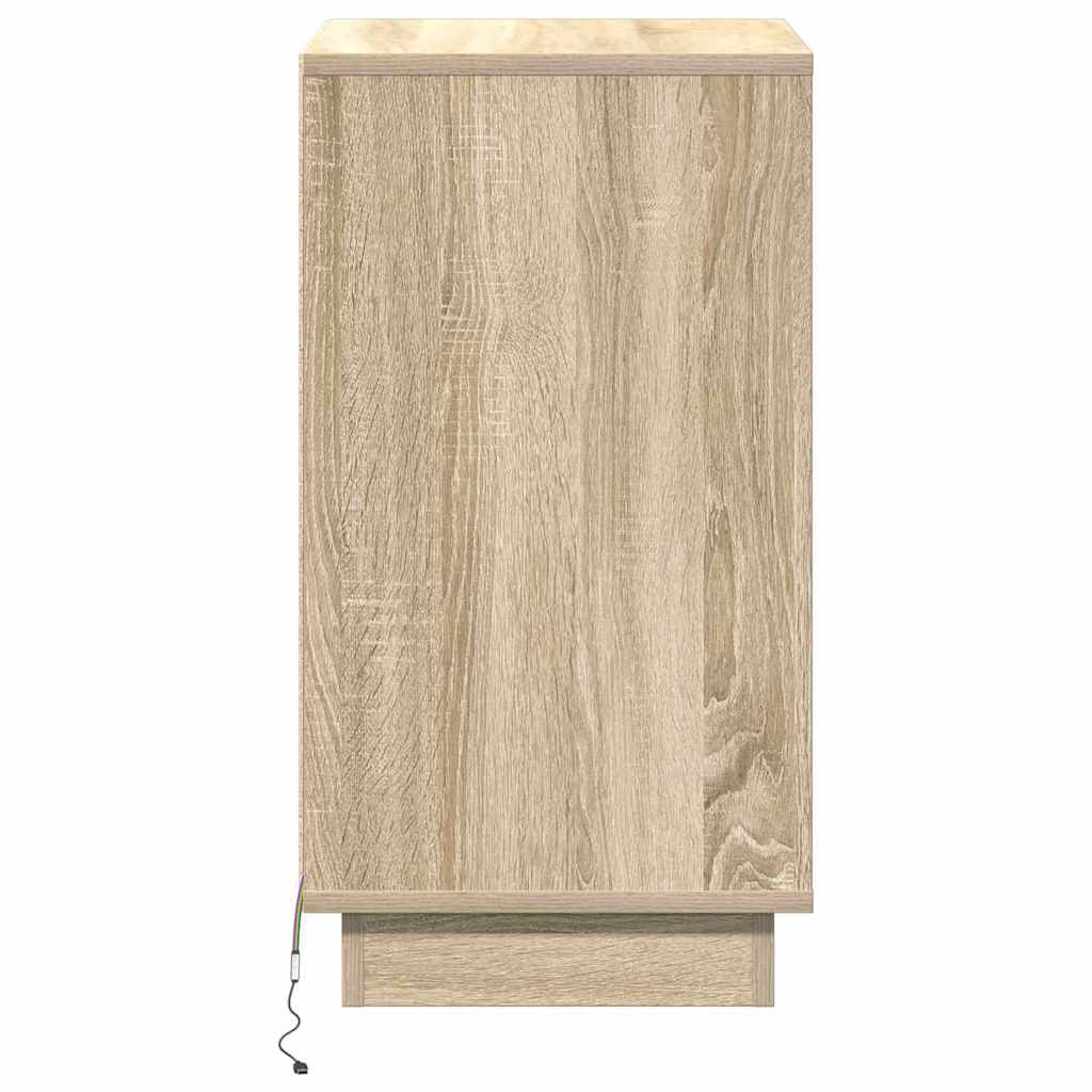 Bedside Cabinet Sonoma oak 39 x 34.5 x 65 cm Engineered wood