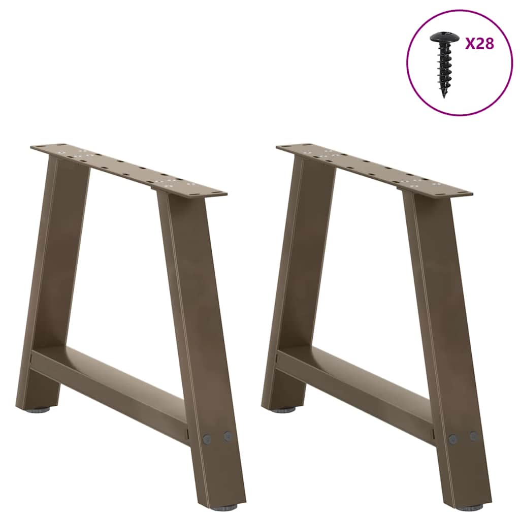 Coffee Table Legs A-Shaped 2 pcs 70x(42-43) cm Steel