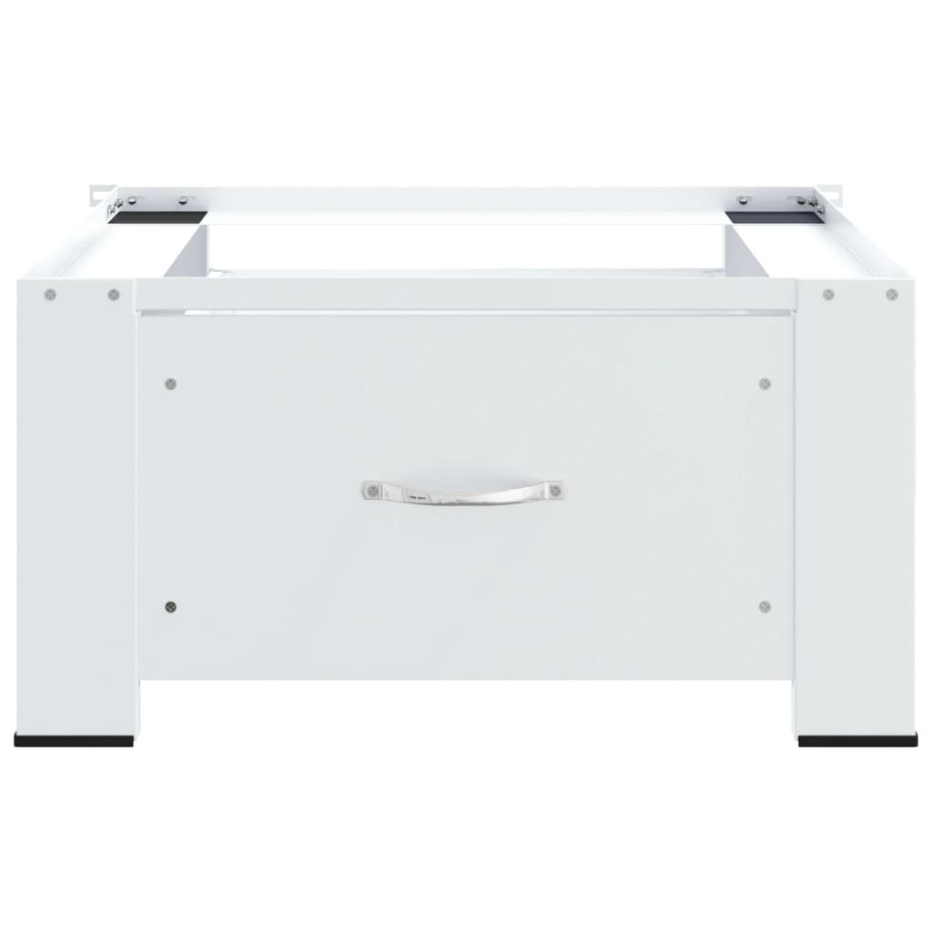 Washing Machine Pedestal with Drawer White