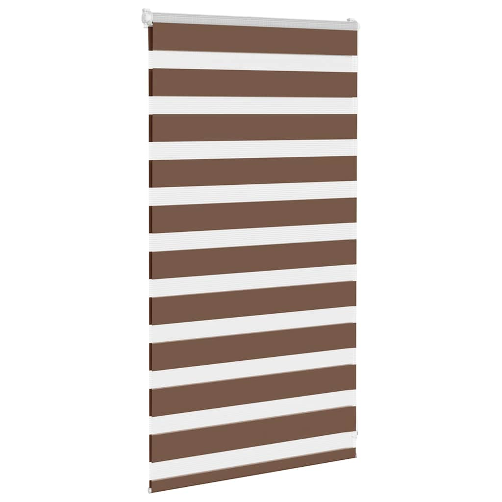 Zebra Blind Brown 70x100 cm Fabric Width 65.9 cm Polyester